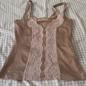 Victoria's Secret Brown and Pink Lace Camisole